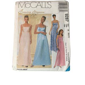 McCalls 9287 Evening Elegance Sewing Pattern Size 6-10 Formal Dresses